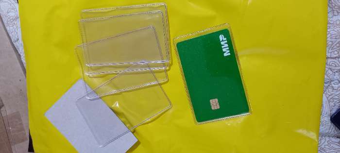 Фотография покупателя товара Обложка для проездного, вмещает 2 карты, 50 шт., 250 мкн, прозрачная - Фото 3