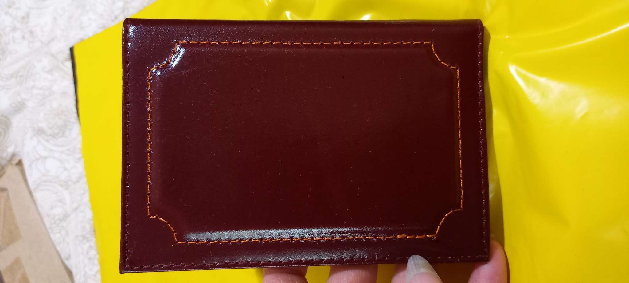 Фотография покупателя товара Обложка для паспорта, цвет бордовый - Фото 5