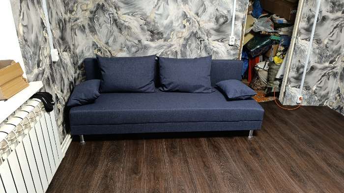 Фотография покупателя товара Диван раскладной «Клик Мебель. Некст ЭКО» 1920×720×860 мм, рогожка coffee - Фото 6