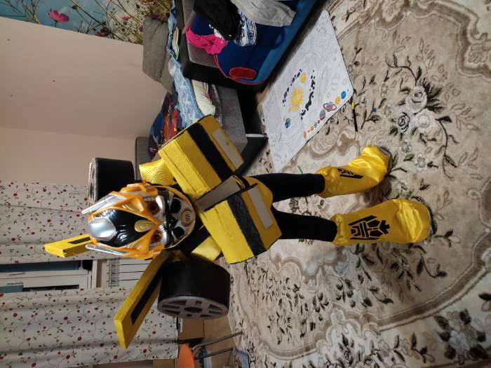 Фотография покупателя товара Карнавальный костюм «Робот», размер 122-64 - Фото 3