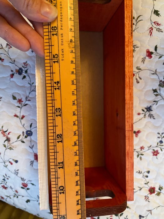 Фотография покупателя товара Деревянный ящик с ручками «Красный», 24.5 × 5 × 10 см - Фото 1