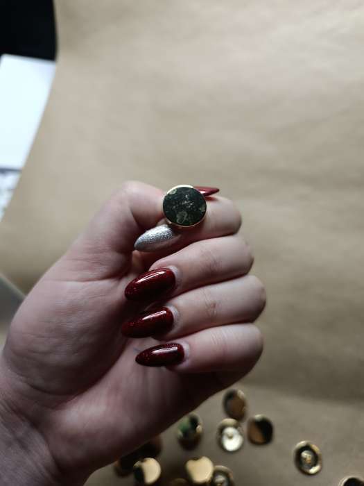 Фотография покупателя товара Пуговицы на ножке, металлические, d=18 мм, набор 10 шт., глянцевые, цвет серебряный - Фото 4