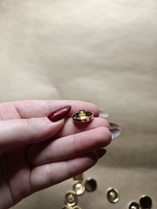 Фотография покупателя товара Пуговицы на ножке, металлические, d=18 мм, набор 10 шт., глянцевые, цвет серебряный - Фото 5