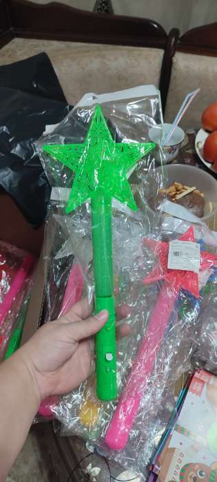 Фотография покупателя товара Палочка световая «Звезда», МИКС - Фото 1