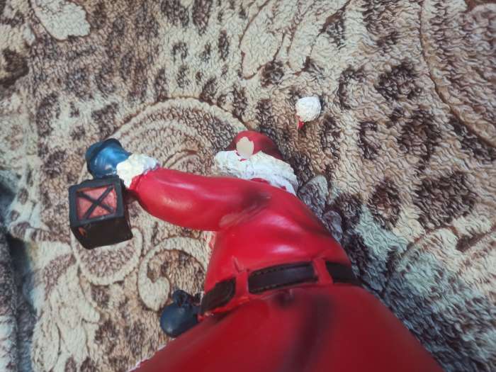 Фотография покупателя товара Светодиодная фигура «Дед Мороз и паровоз» 23 × 32 × 16 см, полистоун, батарейки ААх3 (не в комплекте), USB, свечение мульти (RGB) - Фото 1