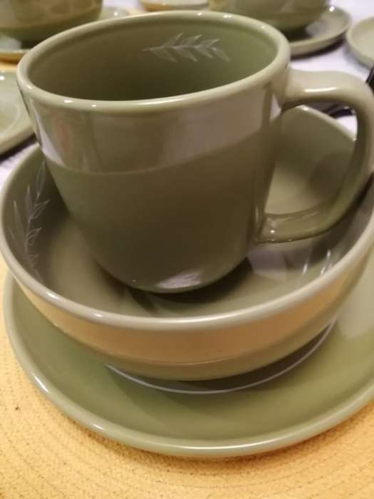 Фотография покупателя товара Набор посуды 3 предмета «Олива», тарелка плоская, тарелка суповая, кружка - Фото 2