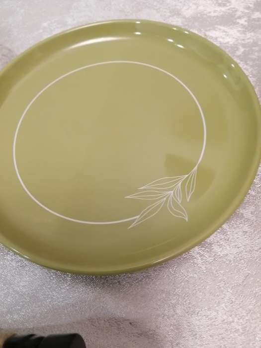 Фотография покупателя товара Тарелка керамическая «Орнамент», 21 см, Dolce Ceramo - Фото 1