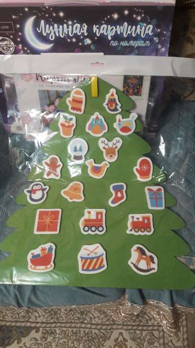 Фотография покупателя товара Новогодние фанты из фетра «Ёлочка» - Фото 1