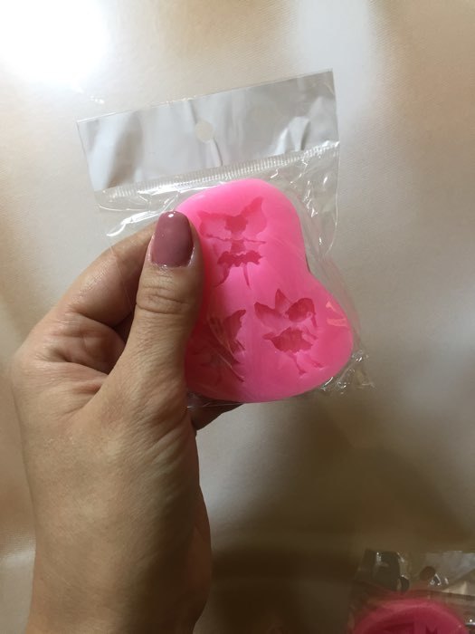 Фотография покупателя товара Молд Доляна «Феи», силикон, 7,5×7×1 см, цвет розовый - Фото 3
