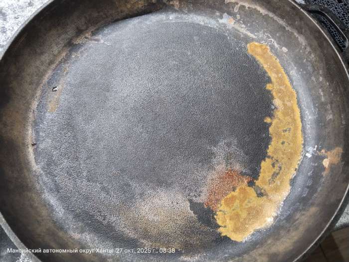 Фотография покупателя товара Сковорода Wild Kitchen, d=28 см, лопатка и губка в комплекте, чугун, чёрная - Фото 11