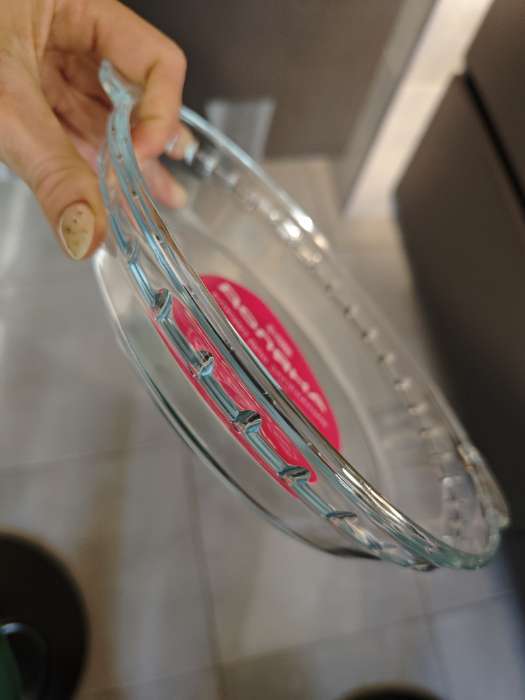 Фотография покупателя товара Форма для запекания и выпечки Доляна, 1 л, d=22 см, круглая, жаропрочное стекло - Фото 3