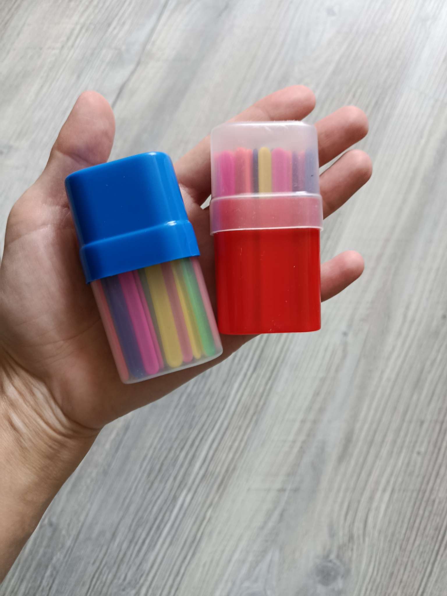 Фотография покупателя товара Счетные палочки 50 штук в пенале Calligrata, МИКС - Фото 1