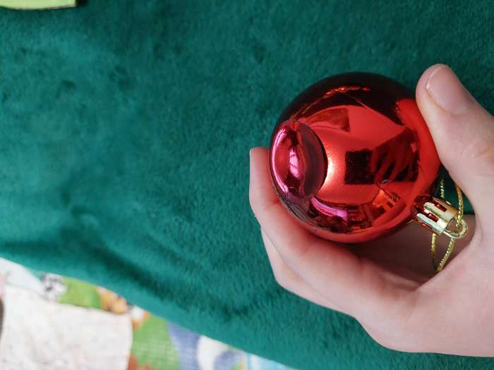 Фотография покупателя товара Ёлочные игрушки «Глянец», шары новогодние, d=6 см, набор 6 шт., золотистый - Фото 33