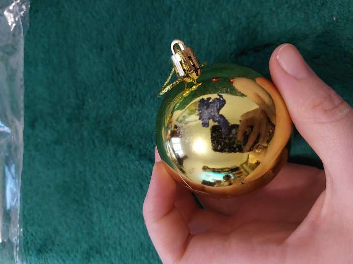 Фотография покупателя товара Ёлочные игрушки «Глянец», шары новогодние, d=6 см, набор 6 шт., золотистый - Фото 35