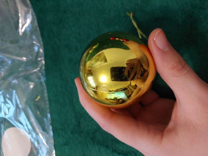 Фотография покупателя товара Ёлочные игрушки «Глянец», шары новогодние, d=6 см, набор 6 шт., золотистый - Фото 27