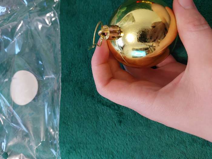 Фотография покупателя товара Ёлочные игрушки «Глянец», шары новогодние, d=6 см, набор 6 шт., золотистый - Фото 36