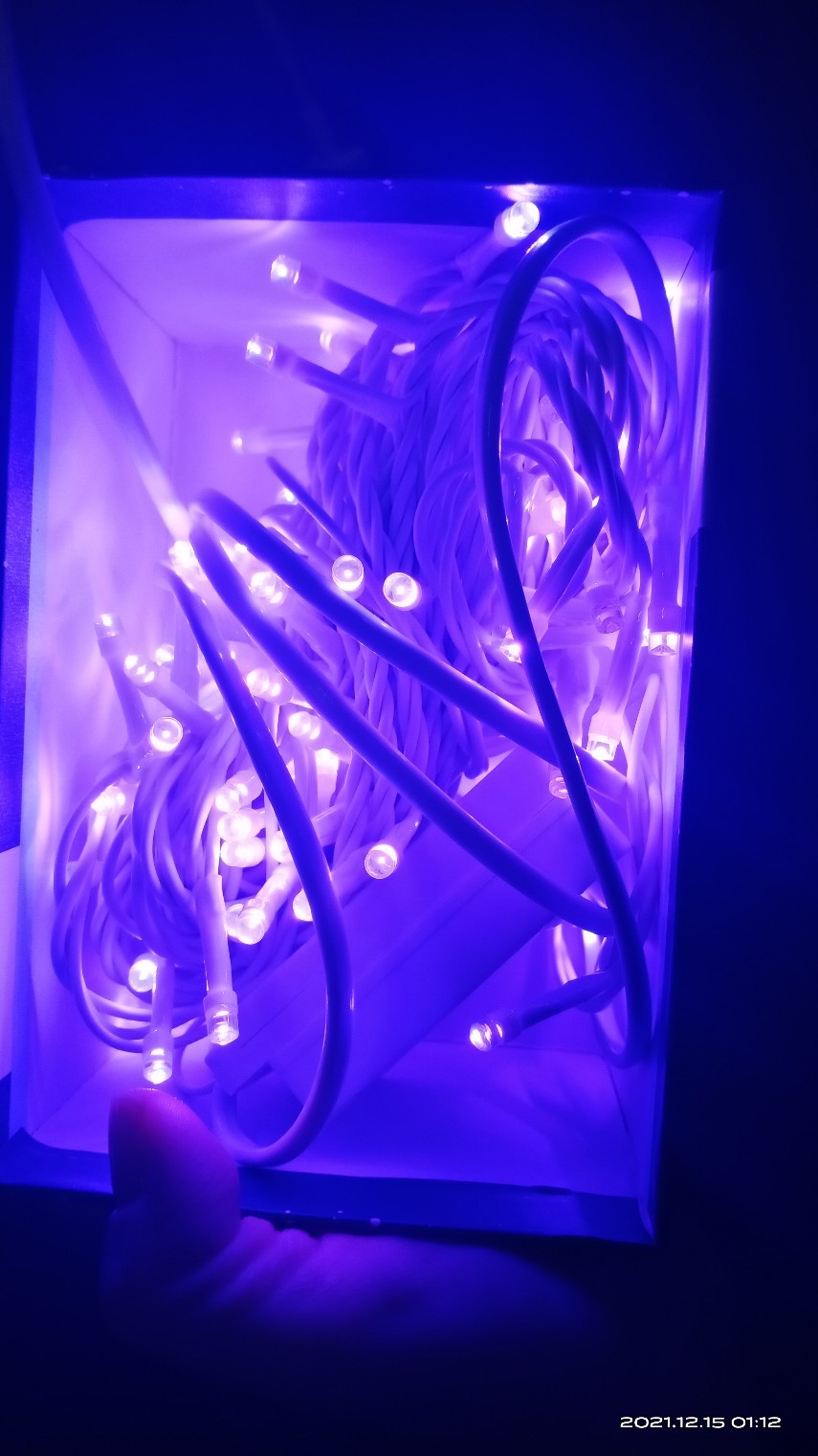 Фотография покупателя товара Гирлянда «Нить» 20 м, IP44, белая нить, 200 LED, свечение мульти, 8 режимов, 220 В - Фото 12