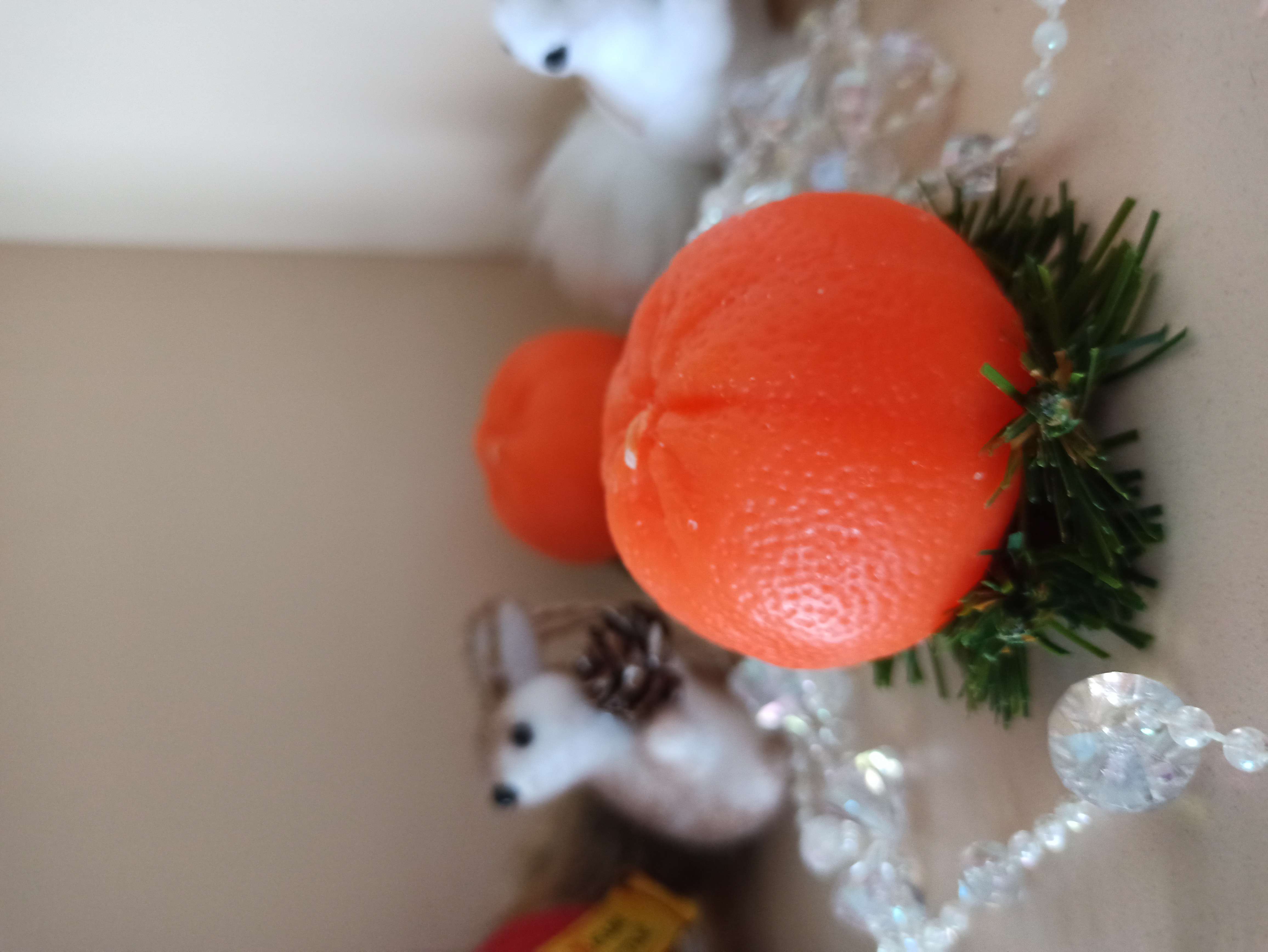 Фотография покупателя товара Свеча декоративная "Новогодний апельсин половинка",10х10х6,2 см - Фото 18