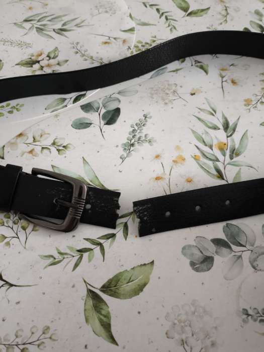 Фотография покупателя товара Ремень мужской, ширина 3.5 см, винт, один прокол, пряжка металл, чёрный - Фото 1