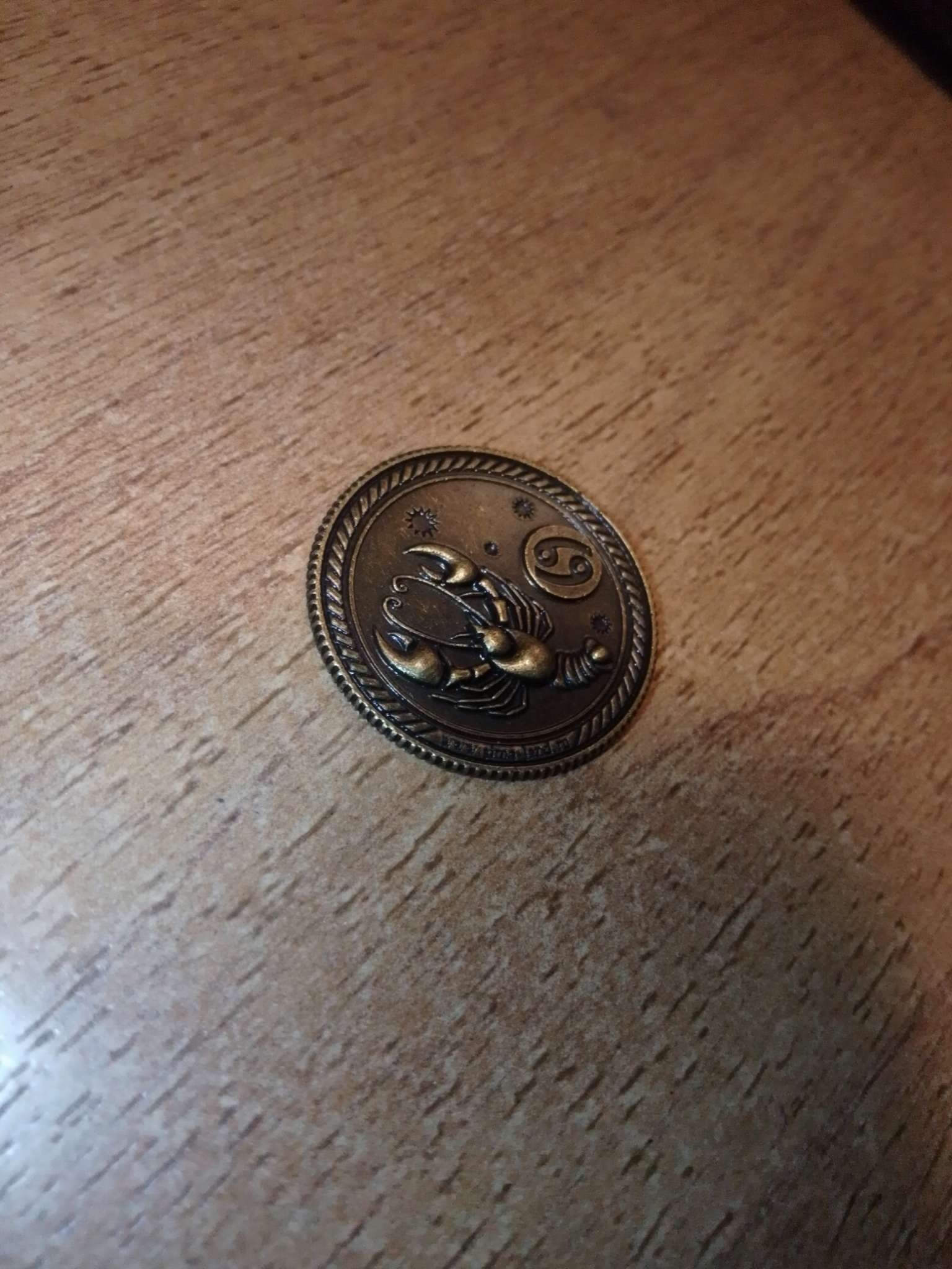 Фотография покупателя товара Монета сувенир знак зодиака «Козерог», d=2.5 см - Фото 1