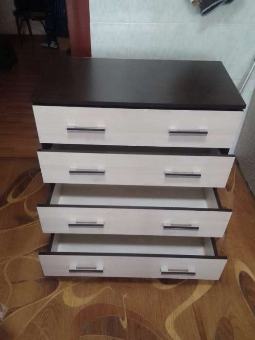 Фотография покупателя товара Комод для хранения «Эра», 800×830×440 мм, цвет венге/лоредо - Фото 3