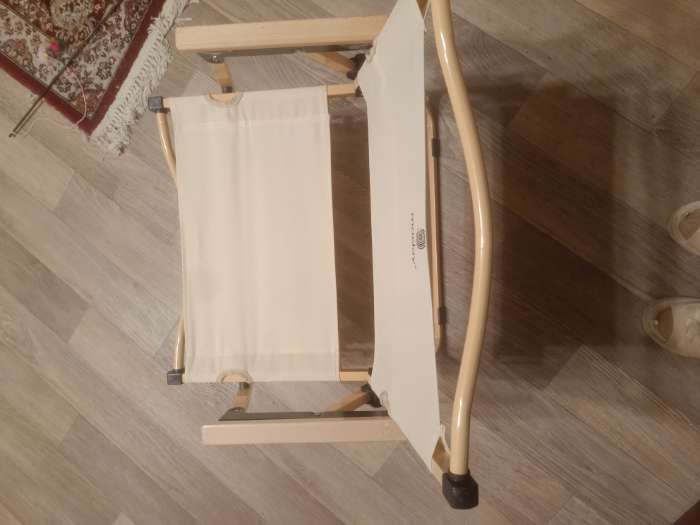 Фотография покупателя товара Кресло складное, 53×47×63 см, до 120 кг, цвет бежевый - Фото 2