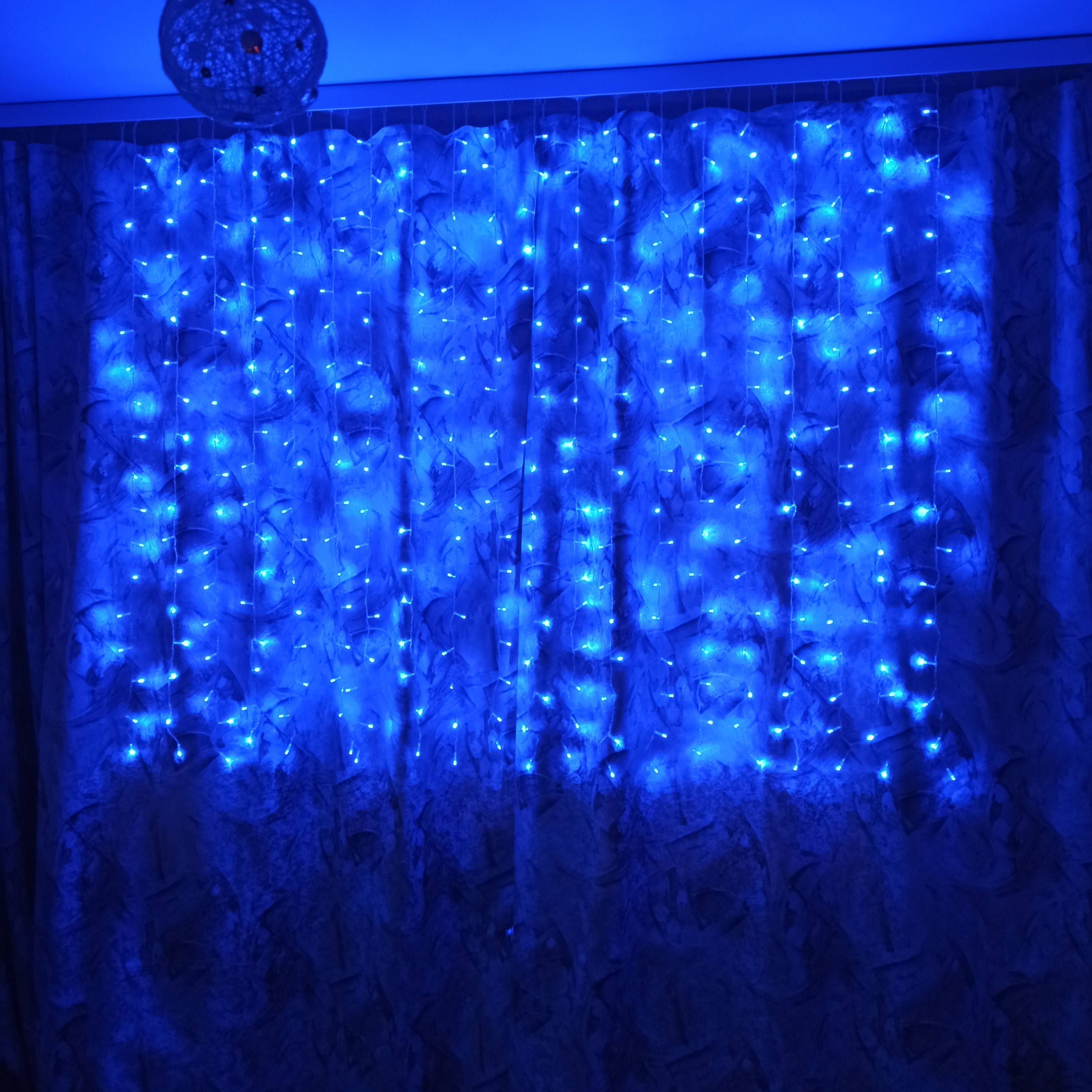 Фотография покупателя товара Гирлянда «Занавес» 2 × 1.5 м, IP20, прозрачная нить, 360 LED, свечение мульти, 8 режимов, 220 В - Фото 69