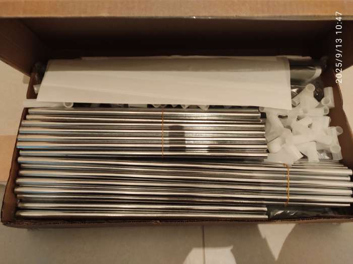 Фотография покупателя товара Шкаф тканевый каркасный, складной LaDо́m, 125×45×168 см, серый - Фото 1