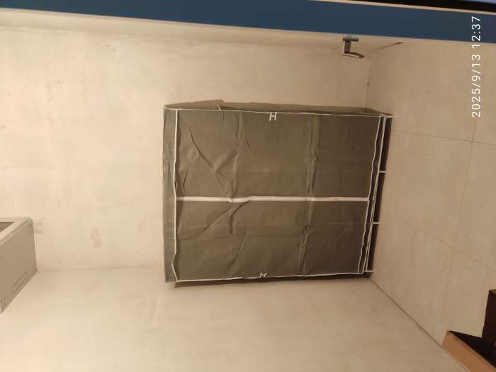 Фотография покупателя товара Шкаф тканевый каркасный, складной LaDо́m, 125×45×168 см, серый - Фото 5