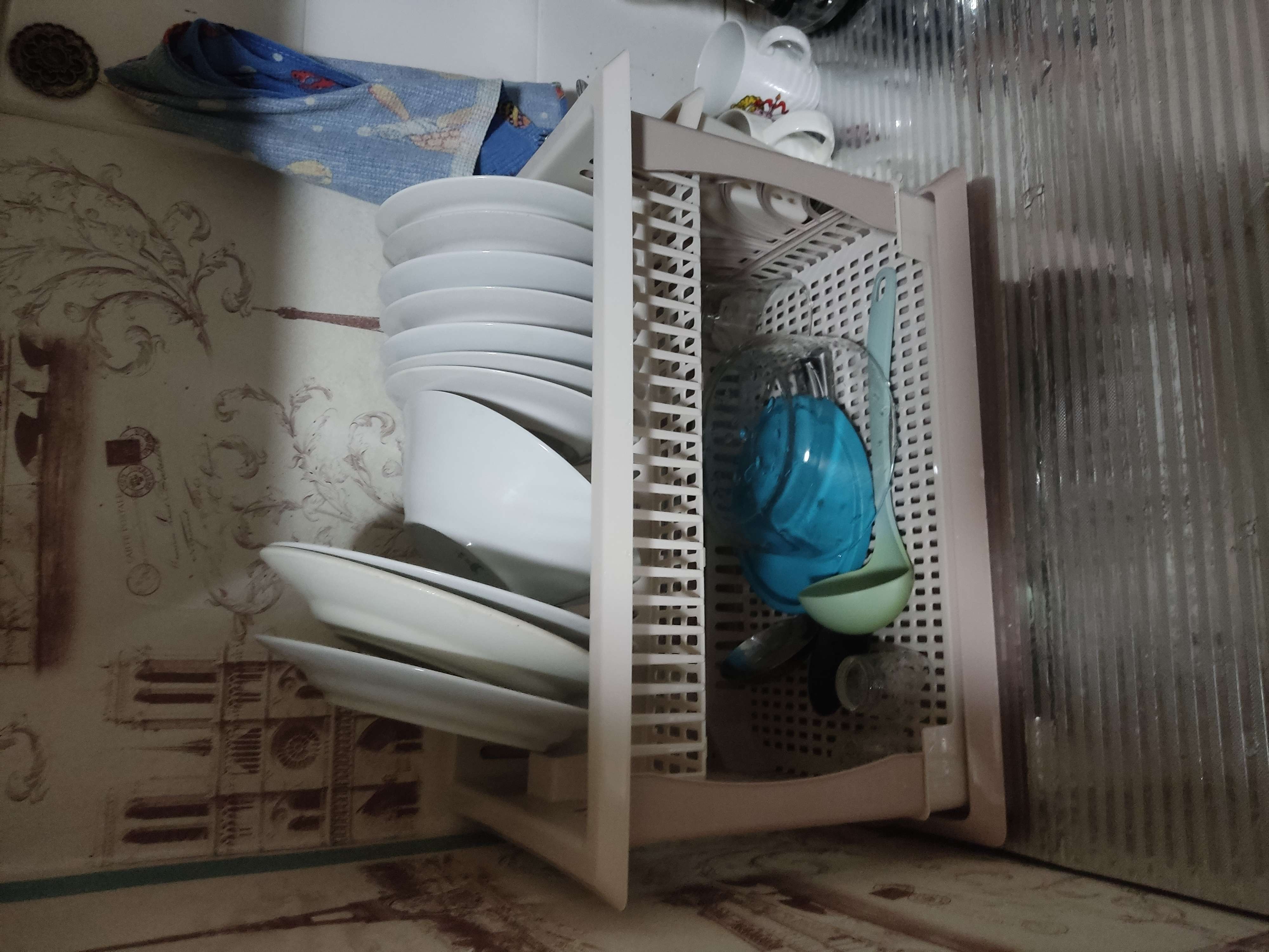 Фотография покупателя товара Сушилка для посуды 2-х ярусная «Мечта хозяйки», 48×30,5×30 см, цвет бежевый - Фото 1