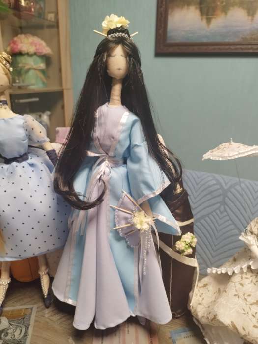 Фотография покупателя товара Набор для шитья. Интерьерная кукла «Гейша Юки», 43 см - Фото 2