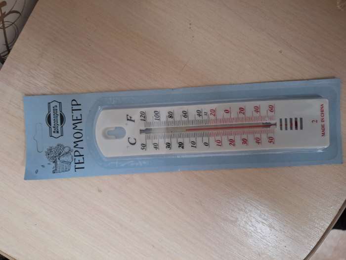 Фотография покупателя товара Пластиковый термометр «Модерн», в блистере, от -50 до +50 - Фото 1