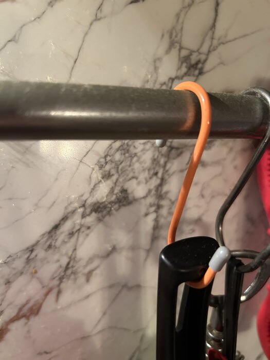 Фотография покупателя товара Набор крючков для рейлинга, 7 см, d=2.3 см, 7 шт., МИКС - Фото 1