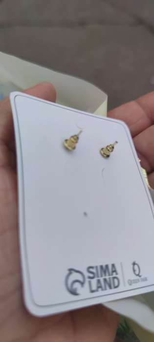 Фотография покупателя товара Серьги с эмалью «Листья» монстеры, цвет зелёный в золоте - Фото 2