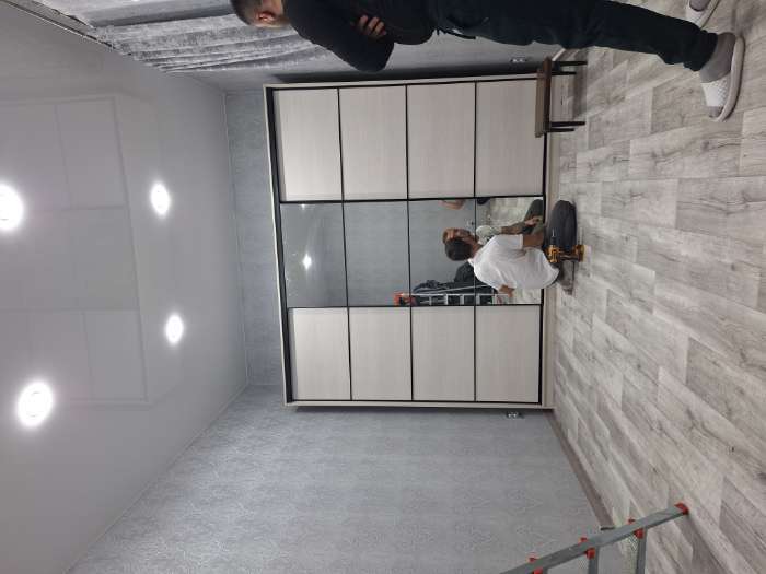 Фотография покупателя товара УЦЕНКА Шкаф-купе Max-МШ-23-6-27-151, 2666×600×2300 мм, зеркало, цвет графит / метрополитан грей 10 - Фото 7