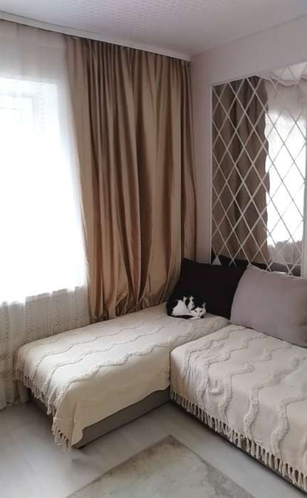 Фотография покупателя товара Штора портьерная «Этель», 230×270 см, ренессанс оливковая ветвь - Фото 2