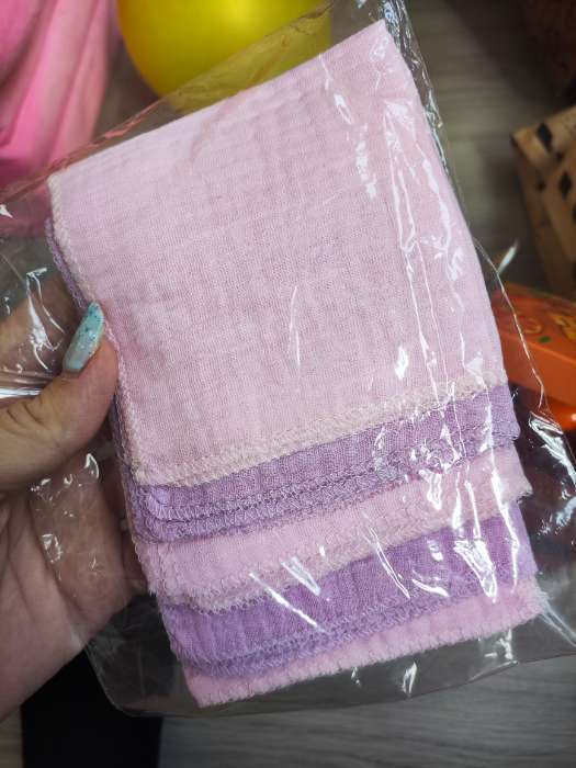 Фотография покупателя товара Набор платочков «Крошка Я» Cupcake, 20×20 см-5 шт., муслин, хлопок 100% - Фото 1