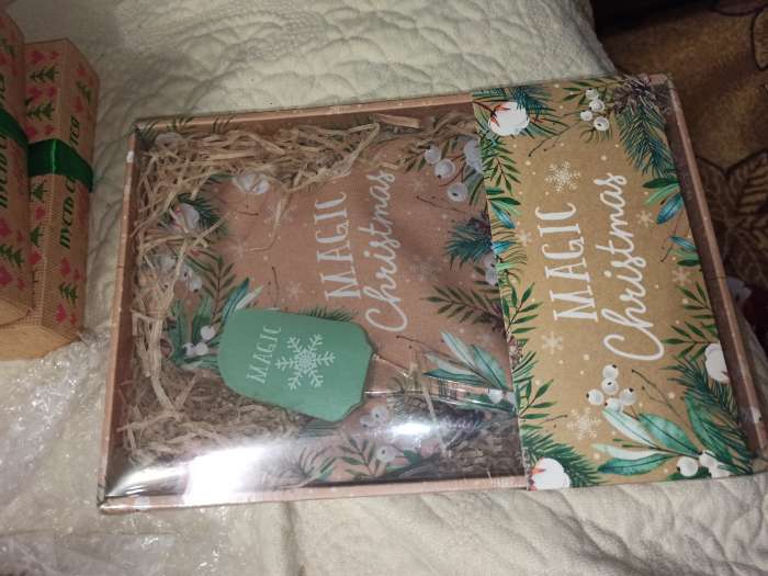 Фотография покупателя товара Новогодний набор подарочный "Magic Сhristmas" варежка-прихватка, лопатка силикон - Фото 2