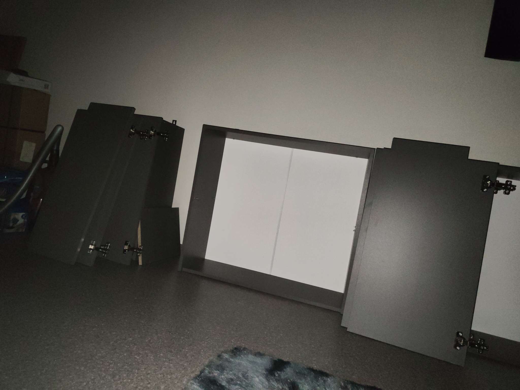 Фотография покупателя товара Кухонный гарнитур для маленькой кухни «Мори», 1500×600 мм, цвет графит - Фото 3