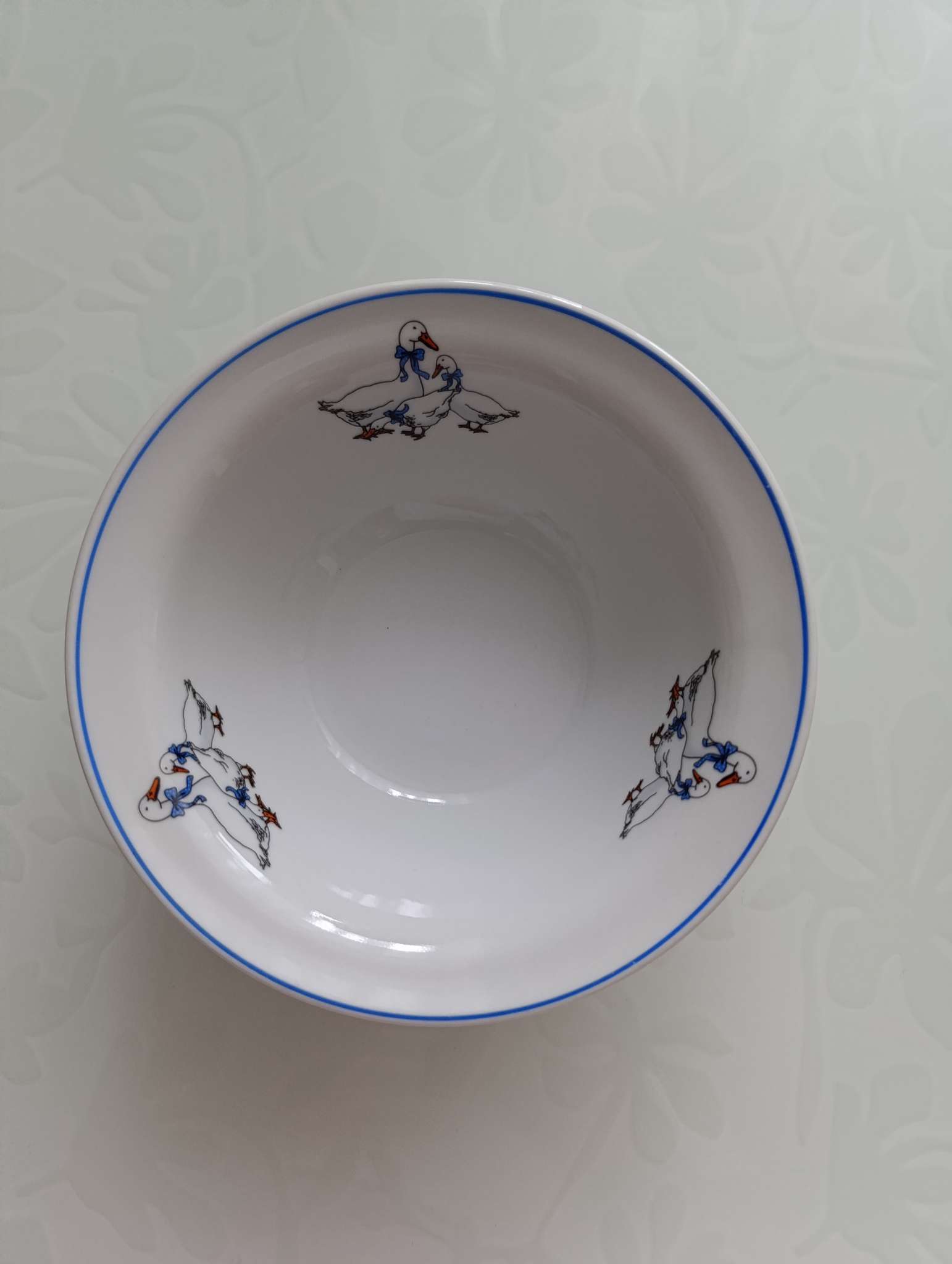 Фотография покупателя товара Тарелка Добрушский завод «Гуси», 550 мл, фарфор, белая, рисунок МИКС - Фото 1