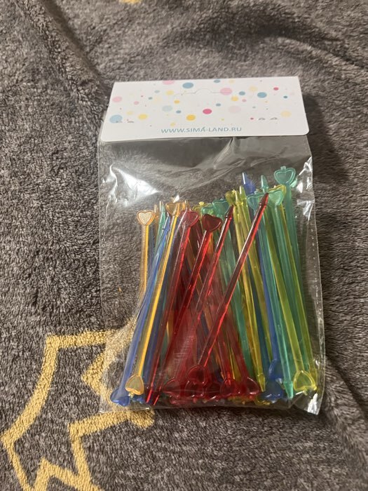 Фотография покупателя товара Шпажка для канапе «Стрела амура», в наборе 24 штуки - Фото 1