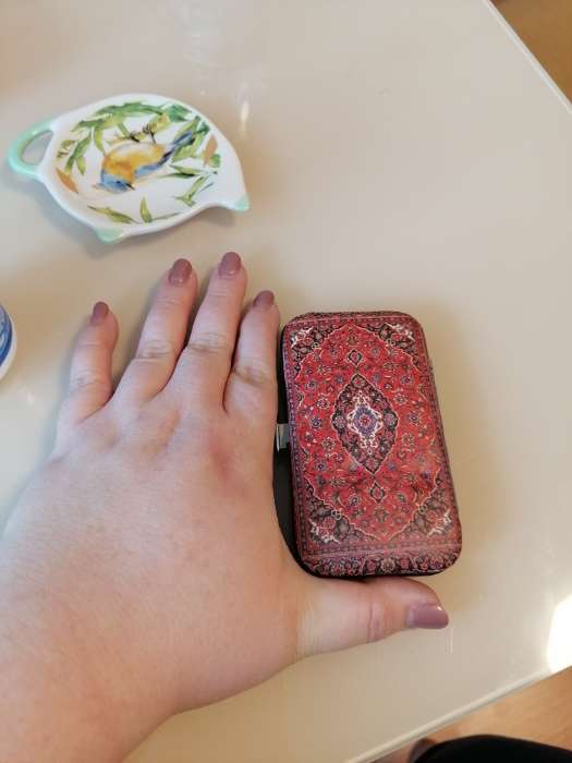 Фотография покупателя товара УЦЕНКА Набор маникюрный «Ковёр», 6 предметов, разноцветный - Фото 1