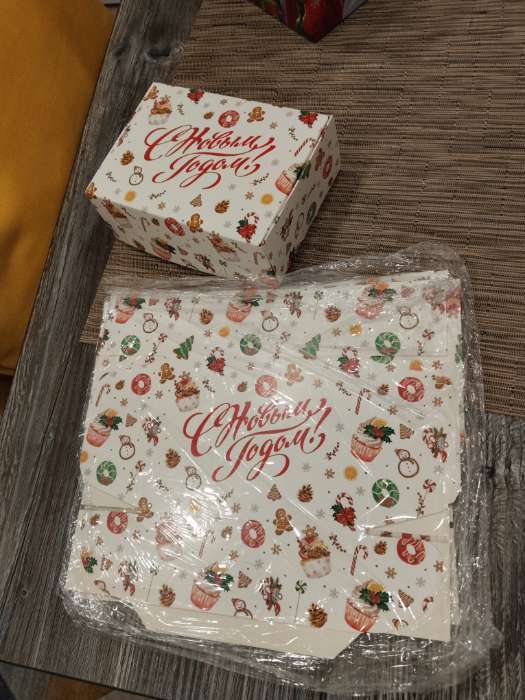 Фотография покупателя товара Коробка подарочная новогодняя складная «Снежного Нового года», 14×10×5 см - Фото 1