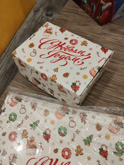 Фотография покупателя товара Коробка подарочная новогодняя складная «Снежного Нового года», 14×10×5 см - Фото 2