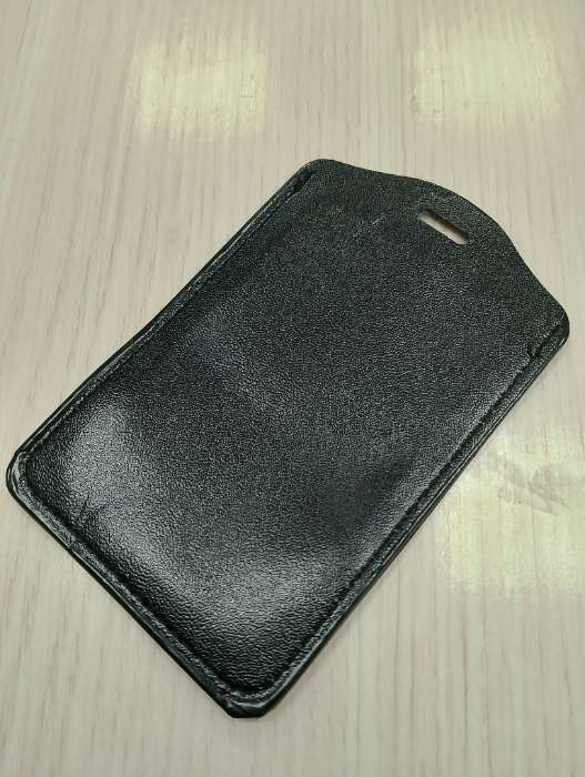 Фотография покупателя товара Бейдж - карман вертикальный, 70×100 мм, ПВХ, синий - Фото 1