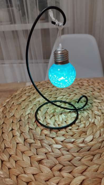 Фотография покупателя товара Ёлочный шар «Зимний узор зелёный», d=5 см, 1 LED, от батареек AG13×3, свечение тёплое белое - Фото 2