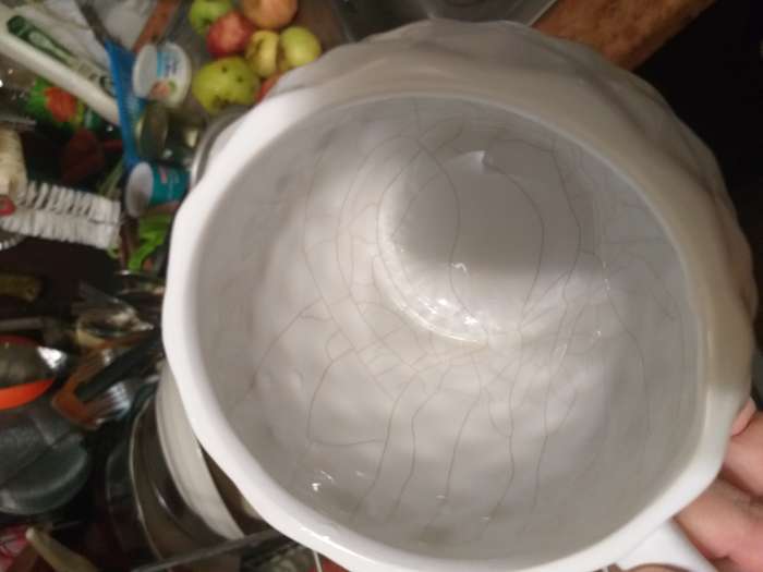 Фотография покупателя товара Кружка Доляна «Ананас», 480 мл, доломит, белая - Фото 1