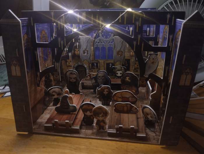 Фотография покупателя товара УЦЕНКА (вмятины на деталях) Конструктор 3D «Волшебный зал», с гирляндой - Фото 3