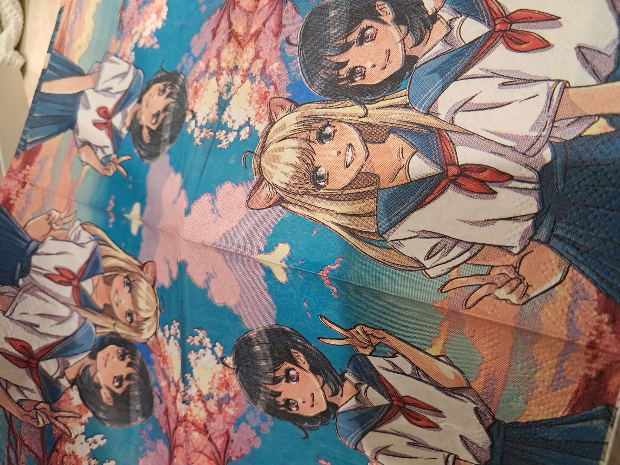 Фотография покупателя товара Салфетки бумажные 25×25 см «Девочки», набор 20 шт. - Фото 1