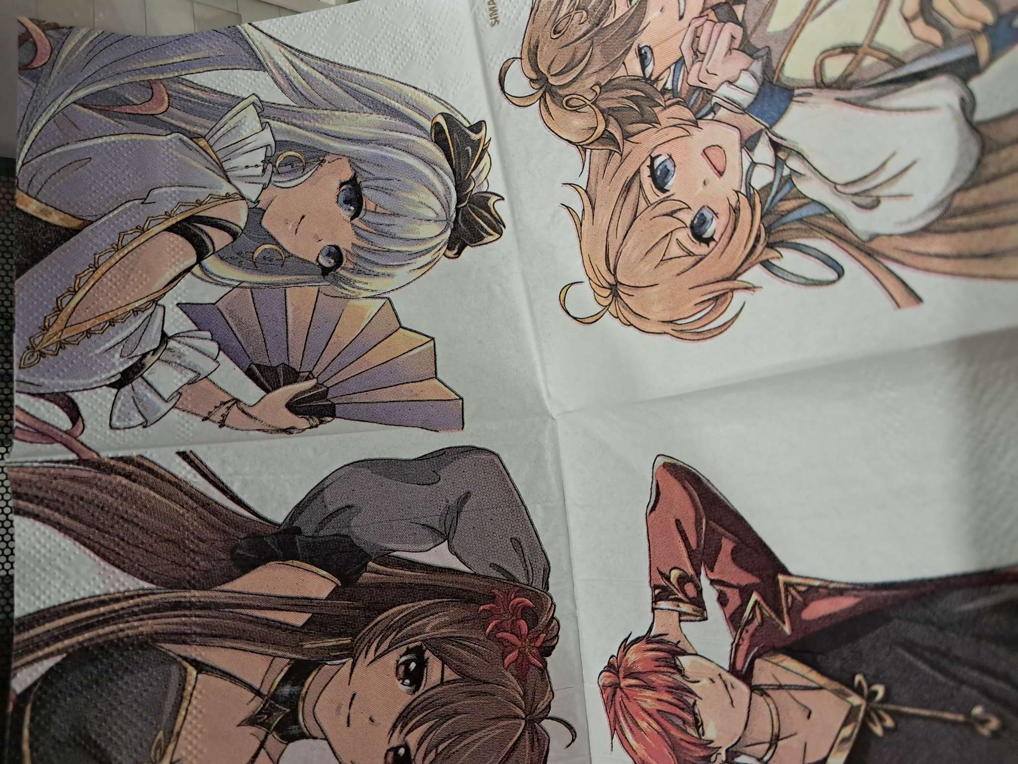 Фотография покупателя товара Салфетки бумажные 25×25 см «Геншин», набор 20 шт. - Фото 1